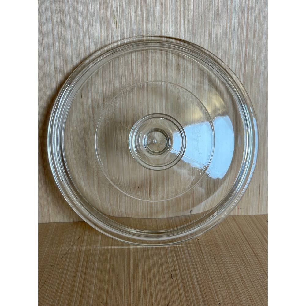 Pyrex G5C A 22 Clear Glass Round Replacement Lid with Knob Handle - Picture 8 of 8
